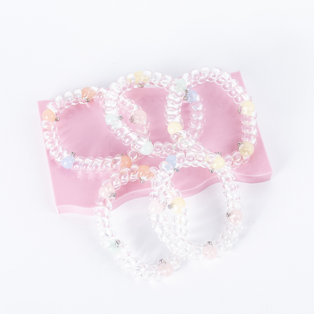 COLITAS RESORTE TRANSPARENTES 5PCS