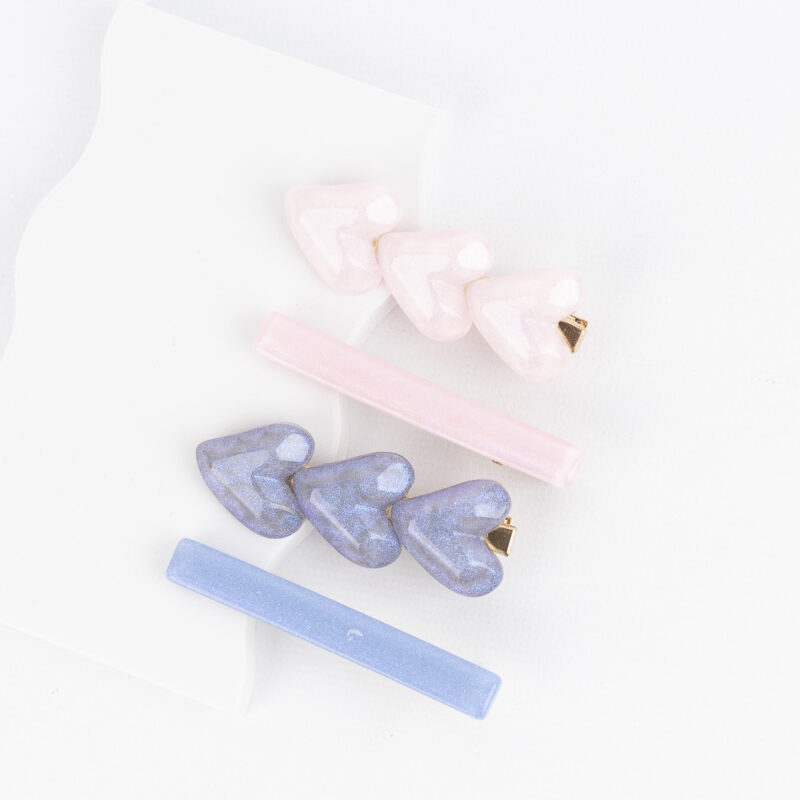 BROCHES DE CORAZONES 2PCS