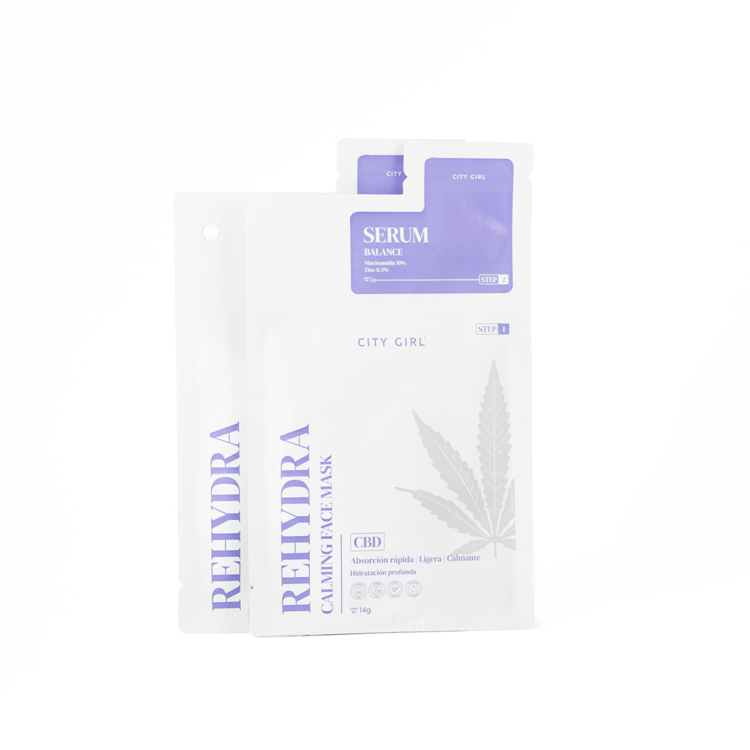 MASCARILLAS DE CANABIS + SERUM REHYDRA