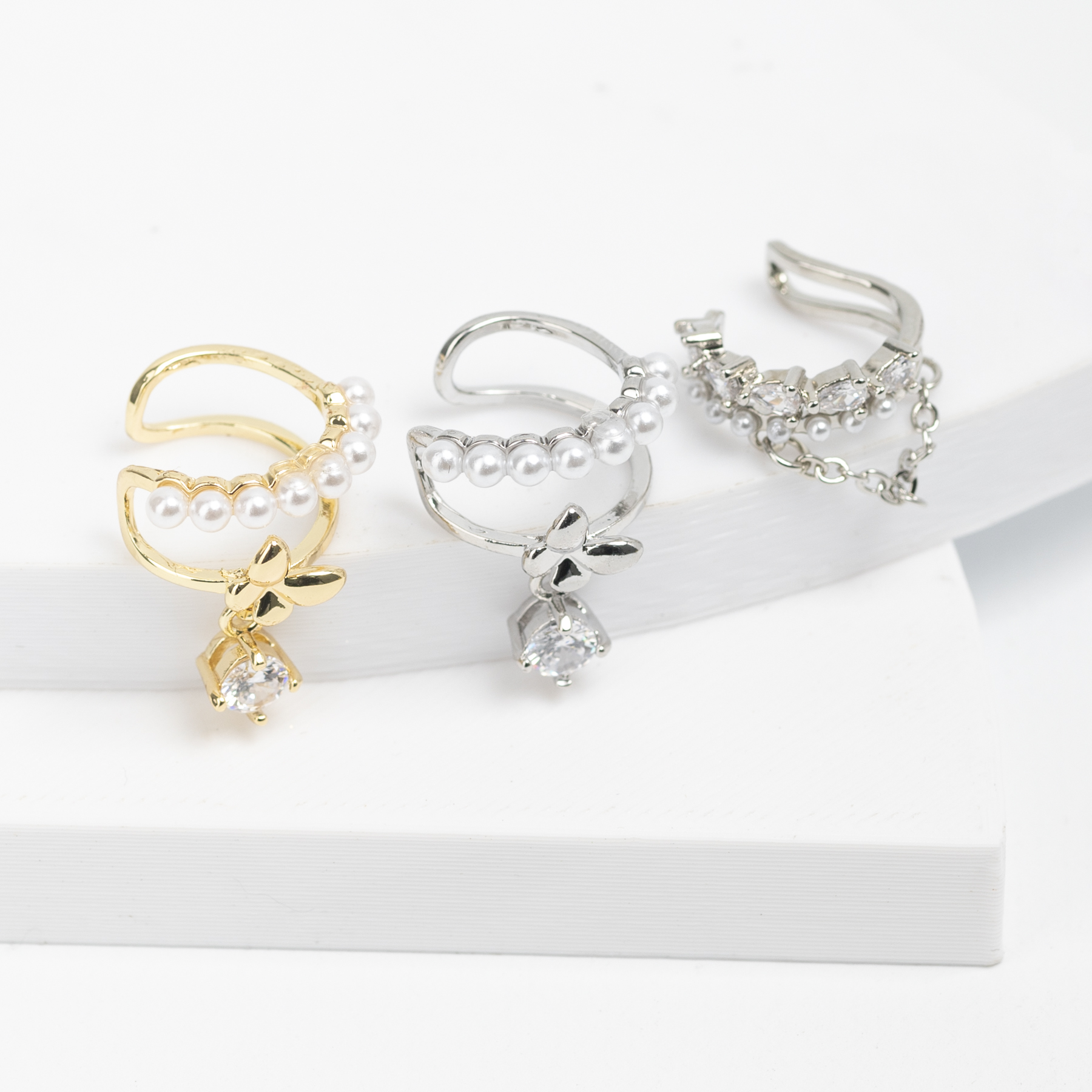 EARCUFF DE COBRE BAÑADO EN ORO