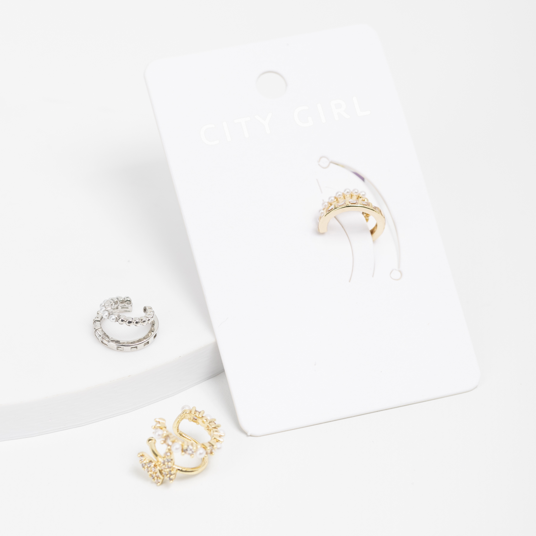 EARCUFF DE COBRE BAÑADO EN ORO