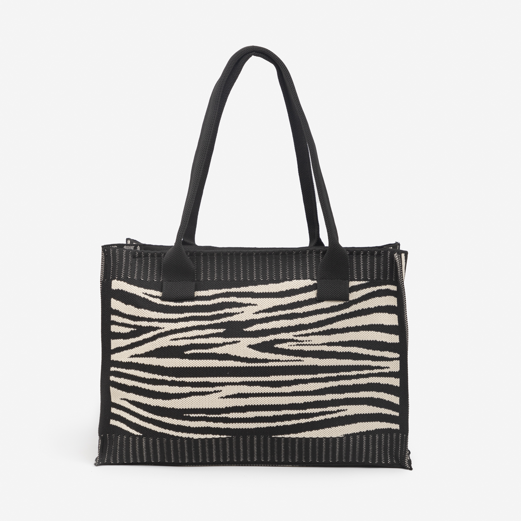 CARTERA MEDIANA DE TELA ESTAMPADA