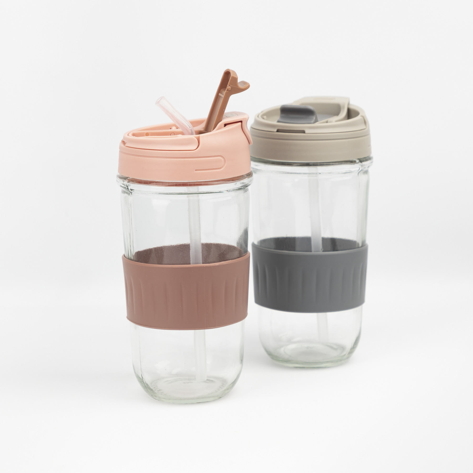 VASO DE VIDRIO CON SORBETE 450ML
