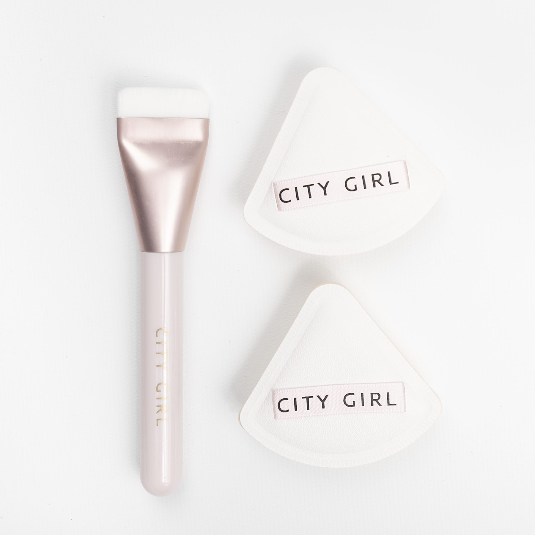 KIT ESPONJAS + BROCHA PARA MAQUILLAJE