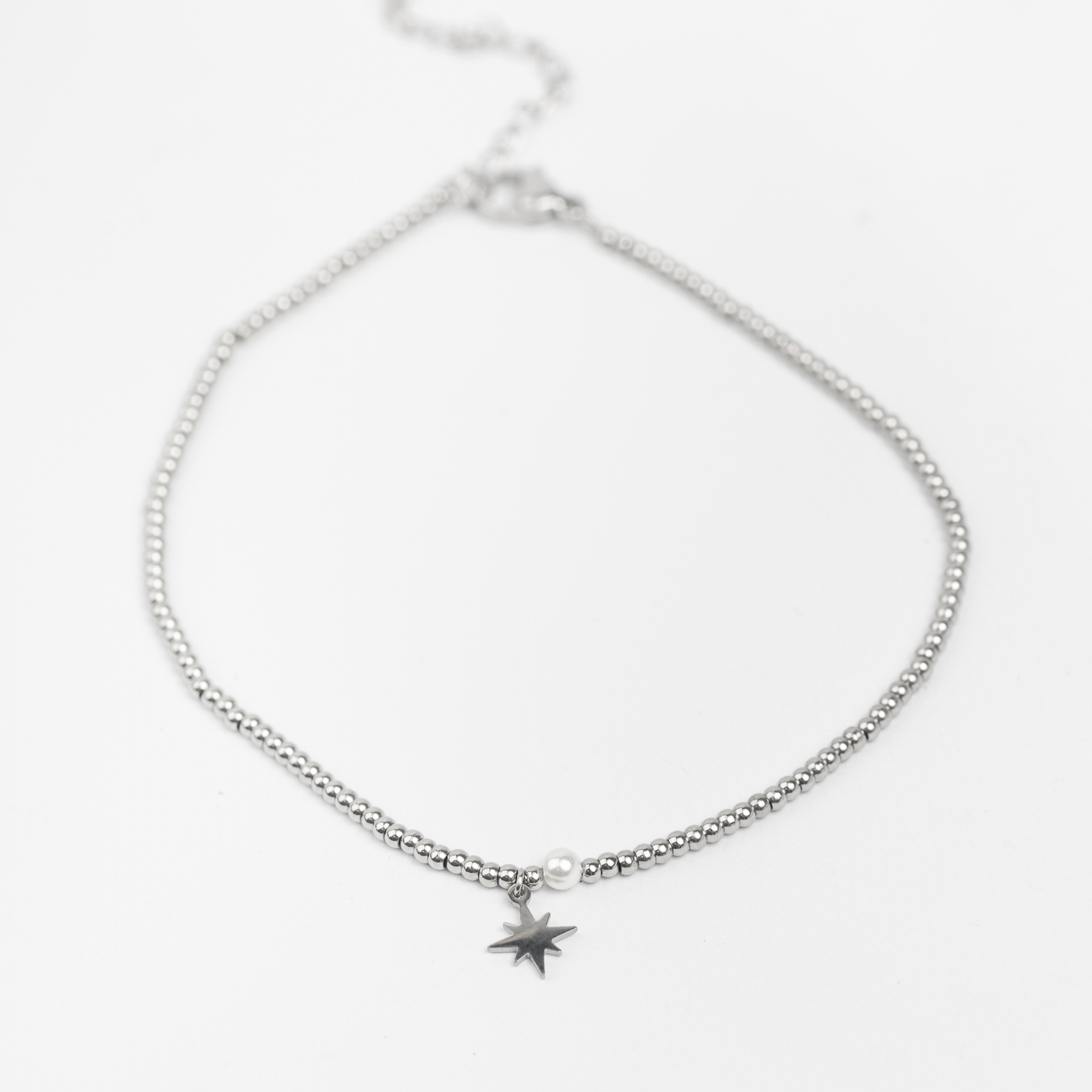 TOBILLERA DIJE ESTRELLA PLATEADA