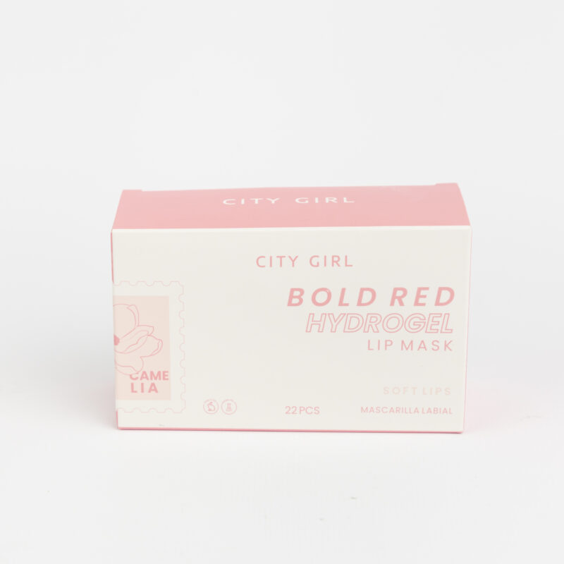 MASCARILLA PARA LABIOS BOLD RED 22PCS