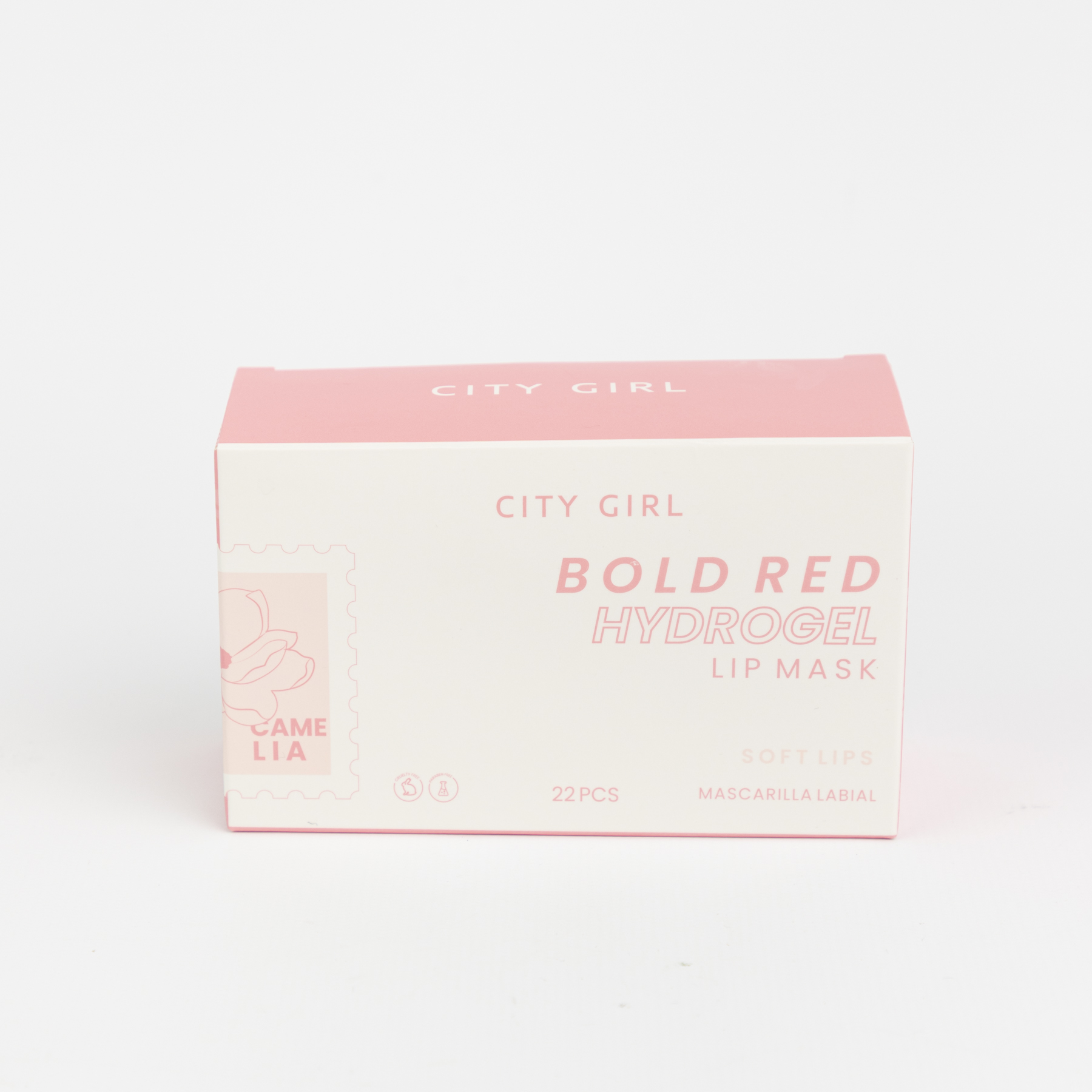 MASCARILLA PARA LABIOS BOLD RED 22PCS