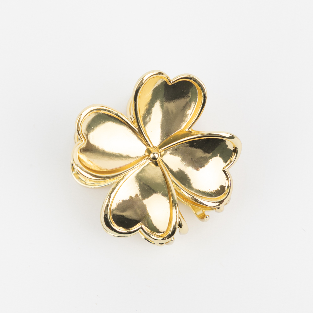 FLOR BROCHE DE PELO DORADO
