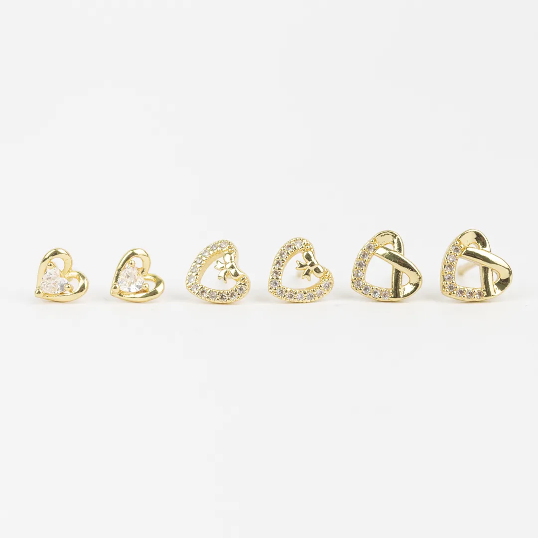 KIT DE 3 AROS BAÑADOS EN ORO