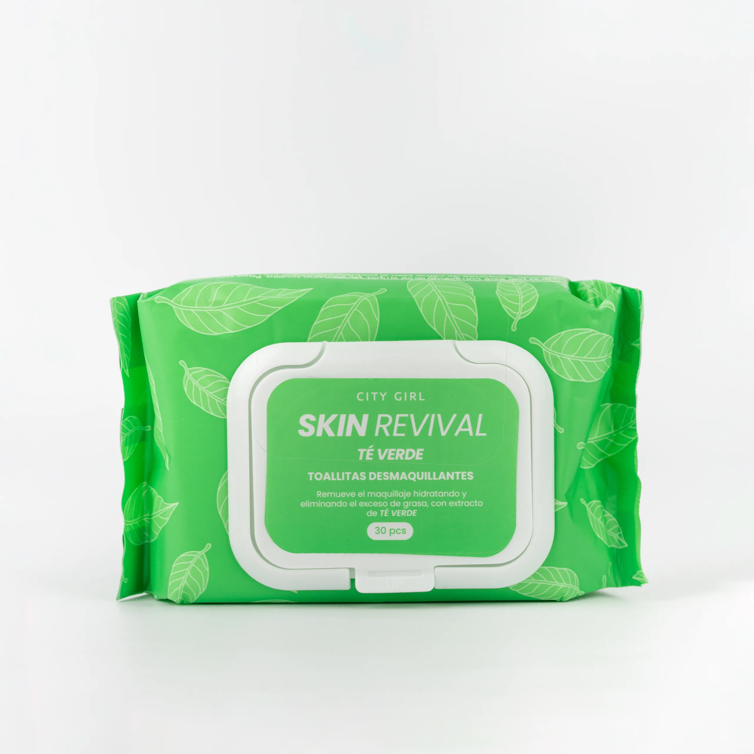 TOALLITAS DESMAQUILLANTES CON TÉ VERDE