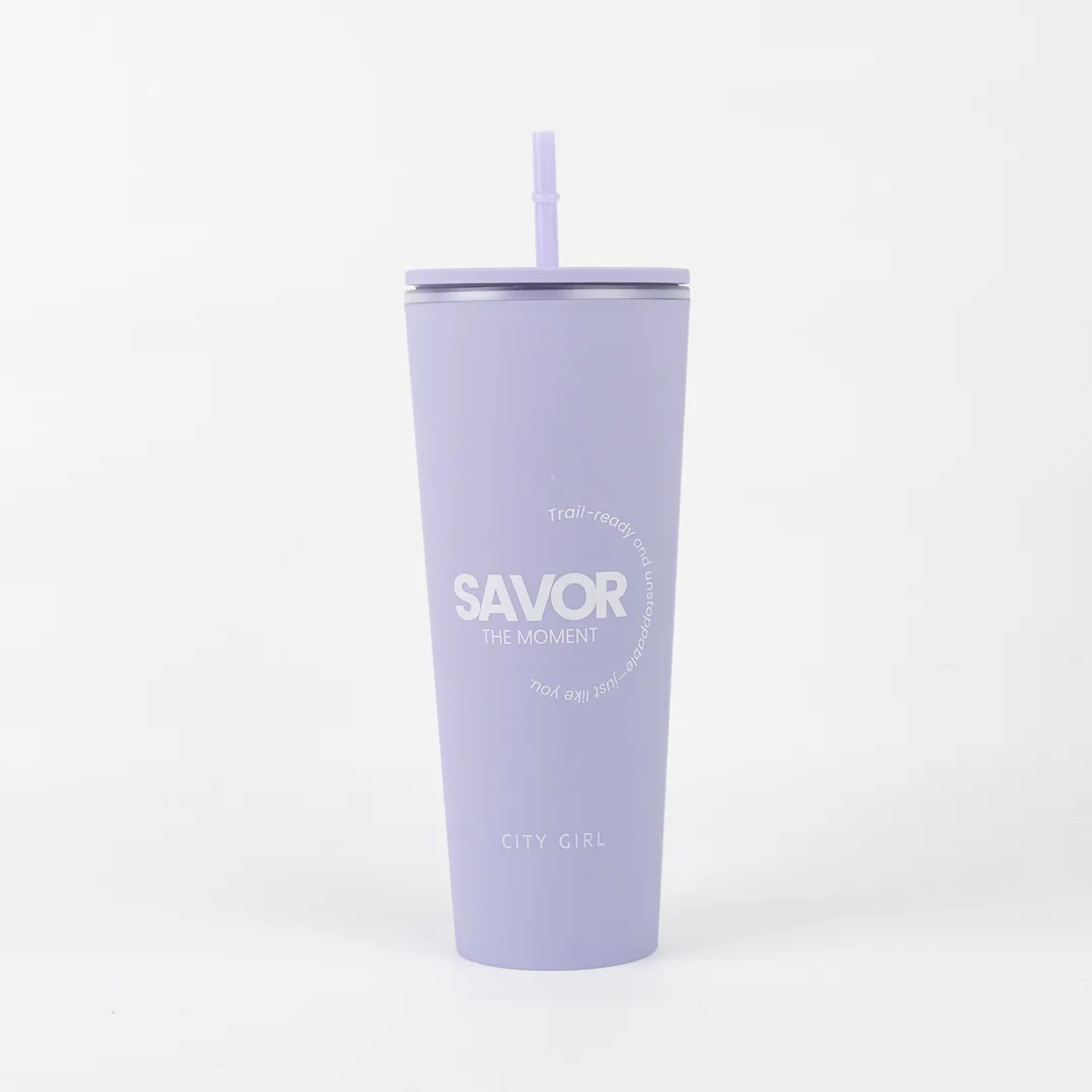 VASO DE PLASTICO CON SORBETE GRANDE